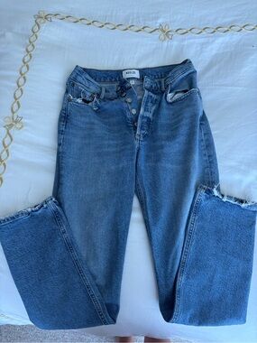 Agolde Straight Leg Blue Denim Jeans